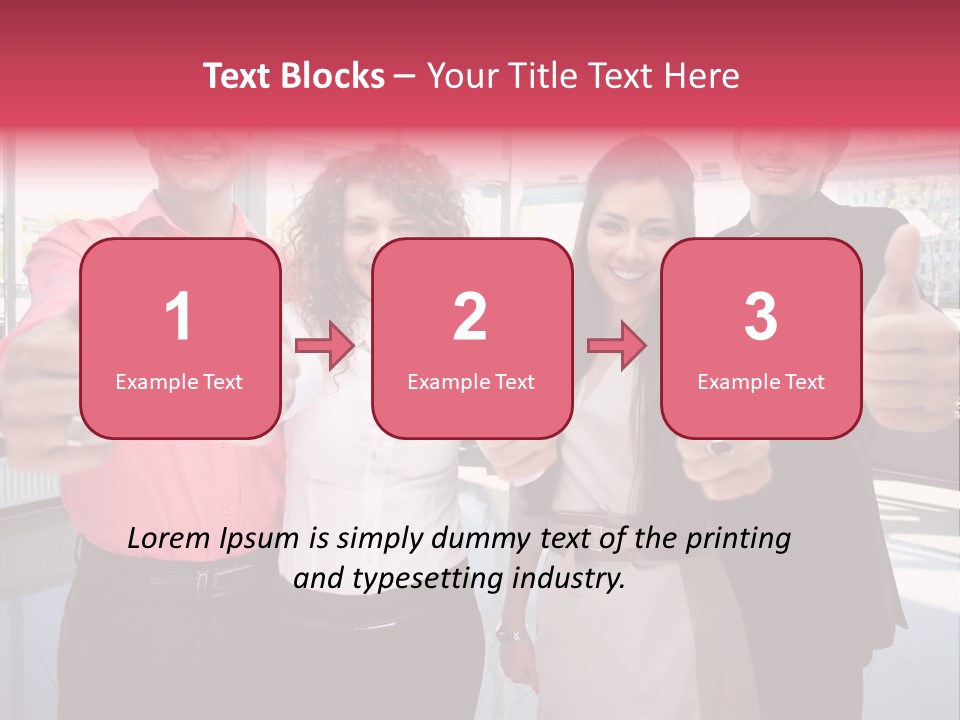 Businesspeople Camera Good PowerPoint Template