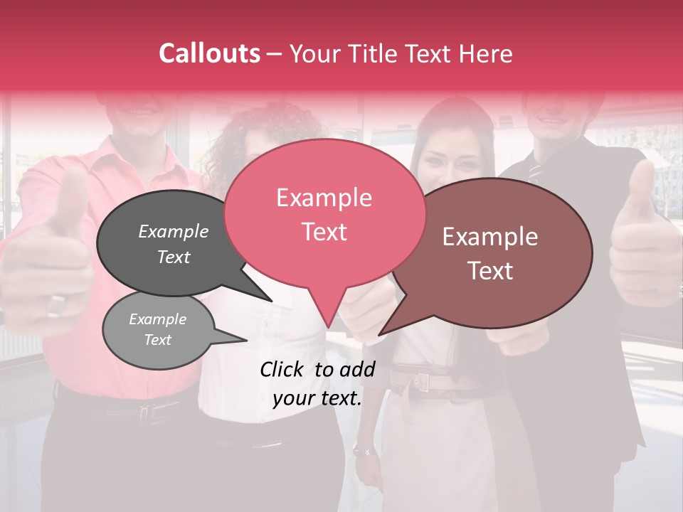 Businesspeople Camera Good PowerPoint Template