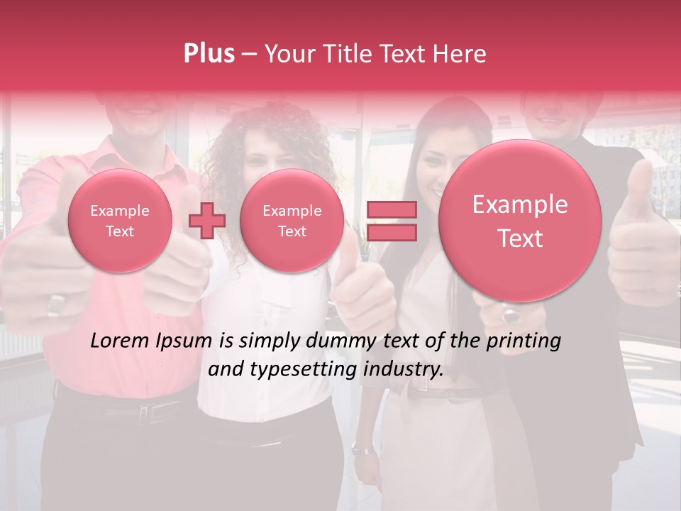 Businesspeople Camera Good PowerPoint Template