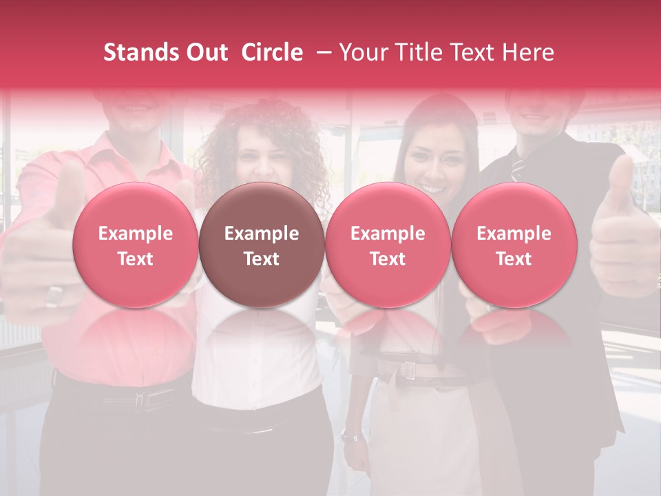 Businesspeople Camera Good PowerPoint Template