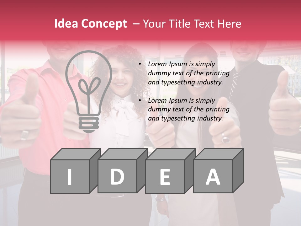 Businesspeople Camera Good PowerPoint Template