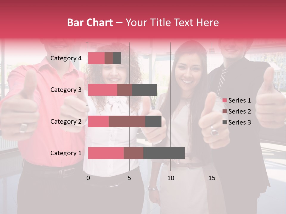 Businesspeople Camera Good PowerPoint Template