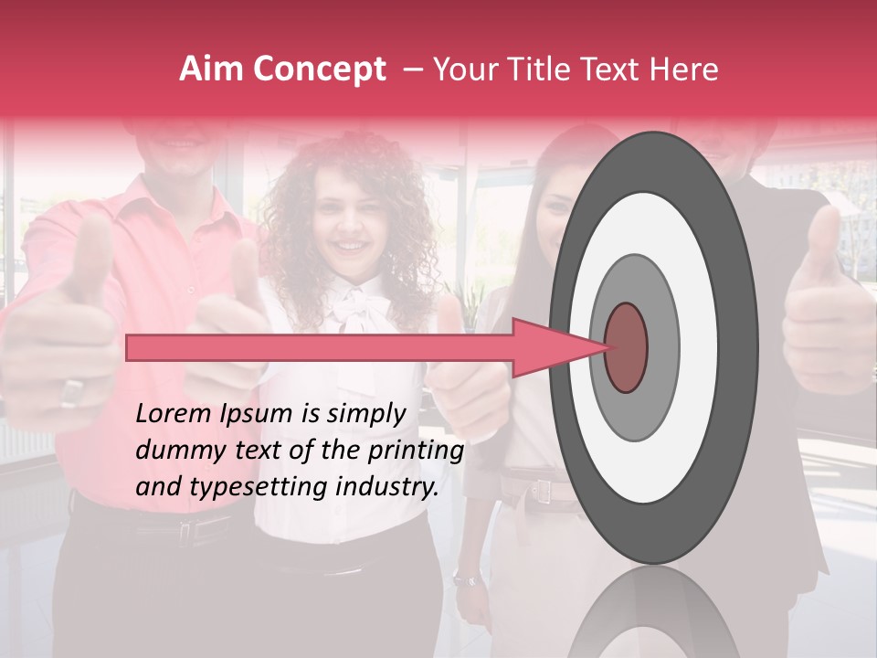 Businesspeople Camera Good PowerPoint Template