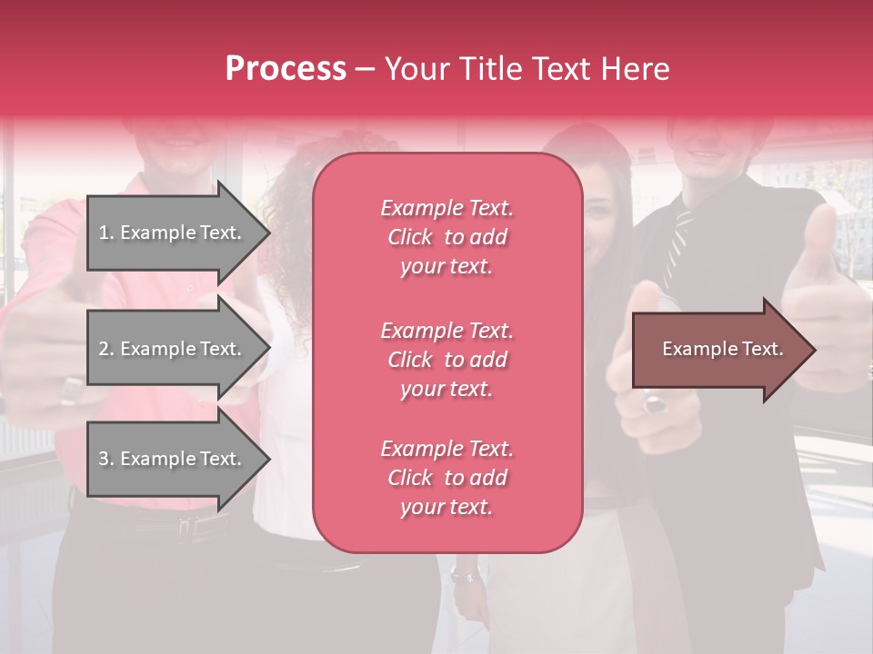 Businesspeople Camera Good PowerPoint Template
