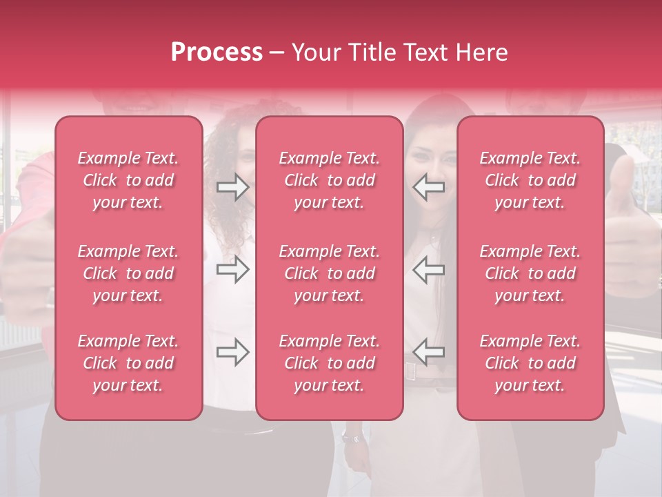Businesspeople Camera Good PowerPoint Template
