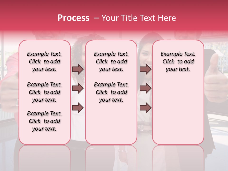 Businesspeople Camera Good PowerPoint Template