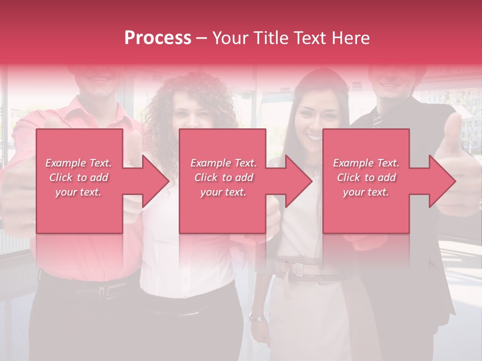 Businesspeople Camera Good PowerPoint Template
