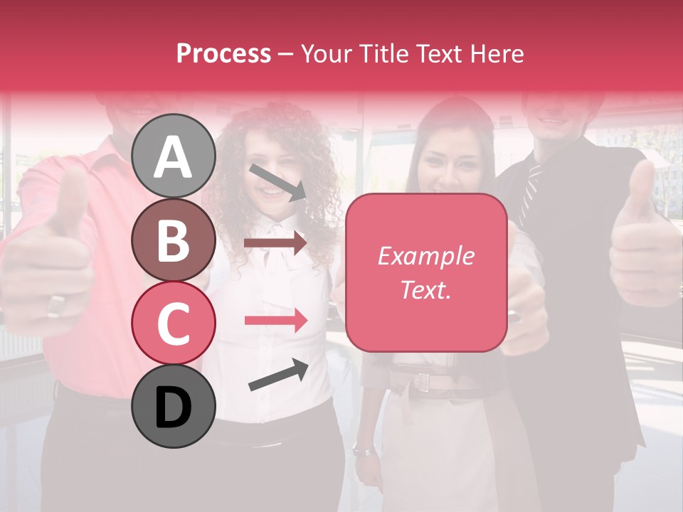 Businesspeople Camera Good PowerPoint Template