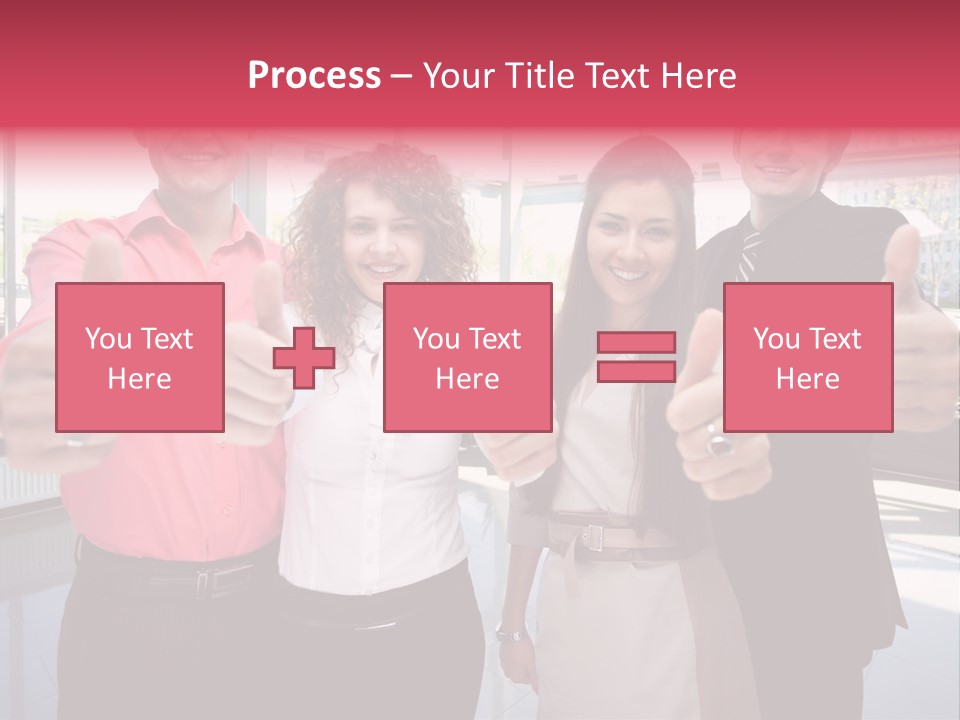 Businesspeople Camera Good PowerPoint Template