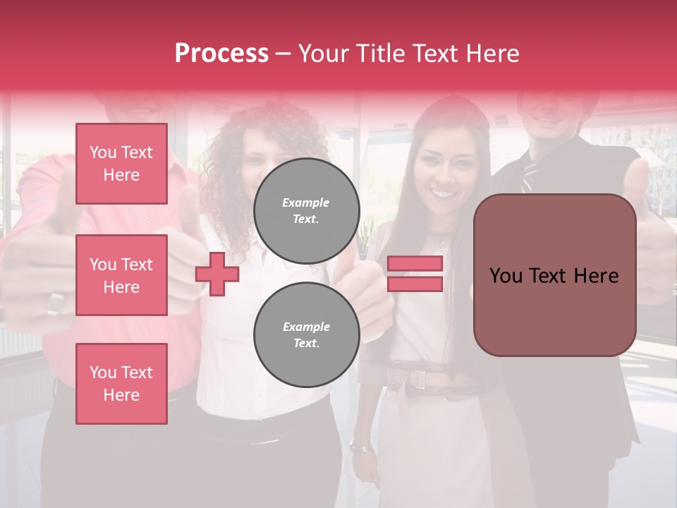Businesspeople Camera Good PowerPoint Template