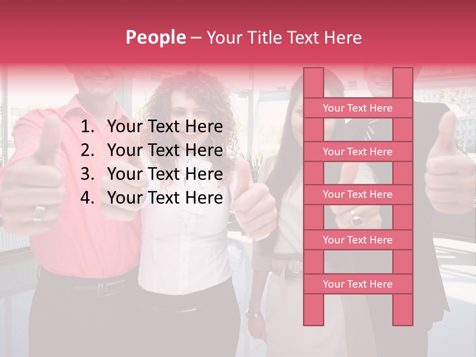 Businesspeople Camera Good PowerPoint Template