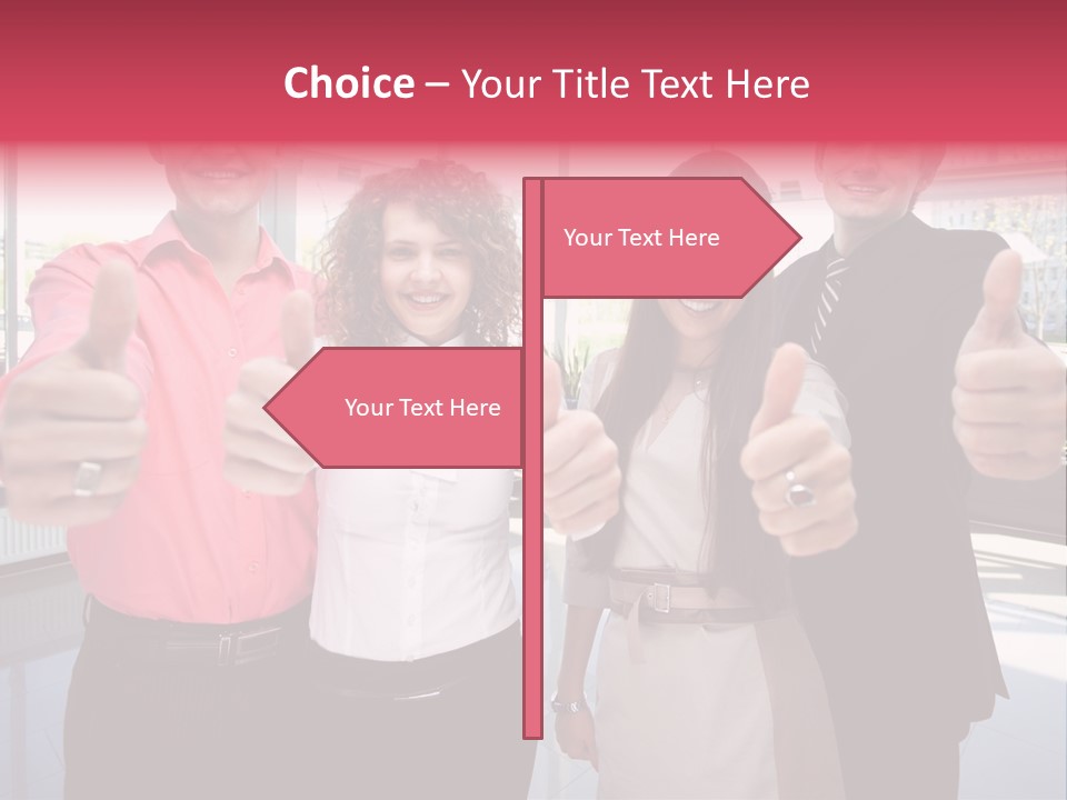 Businesspeople Camera Good PowerPoint Template