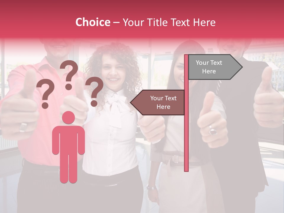 Businesspeople Camera Good PowerPoint Template