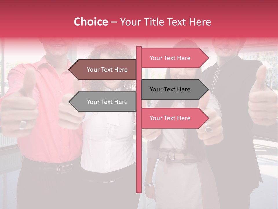 Businesspeople Camera Good PowerPoint Template