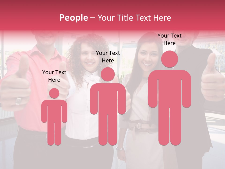 Businesspeople Camera Good PowerPoint Template