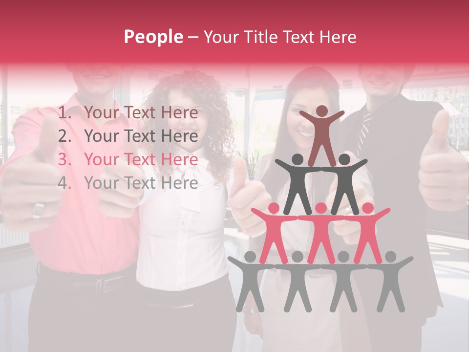 Businesspeople Camera Good PowerPoint Template