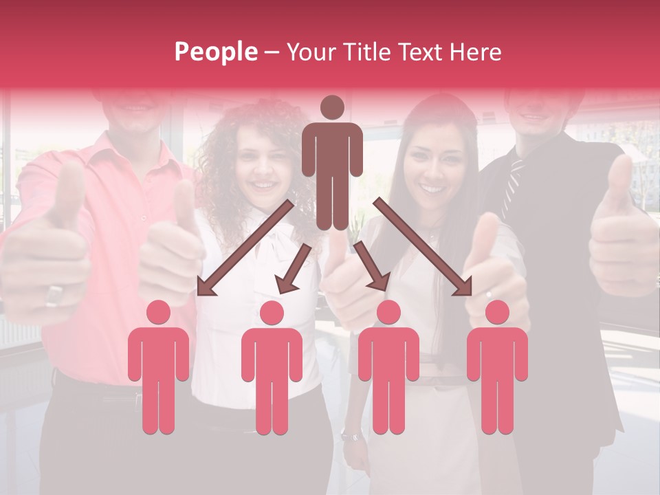 Businesspeople Camera Good PowerPoint Template