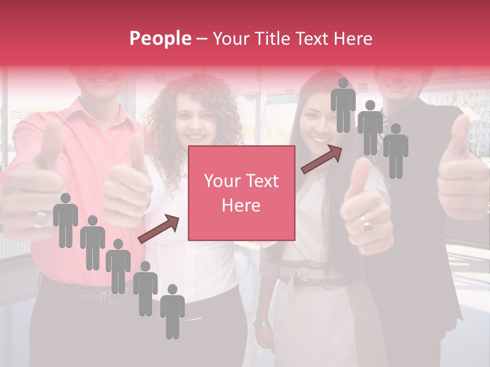 Businesspeople Camera Good PowerPoint Template