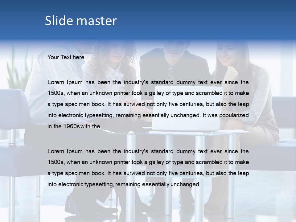 Suit Working Education PowerPoint Template