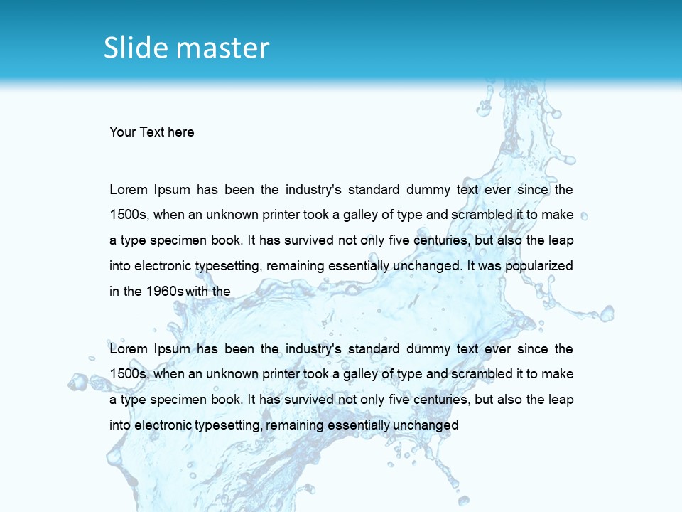 Purity Liquid Color PowerPoint Template