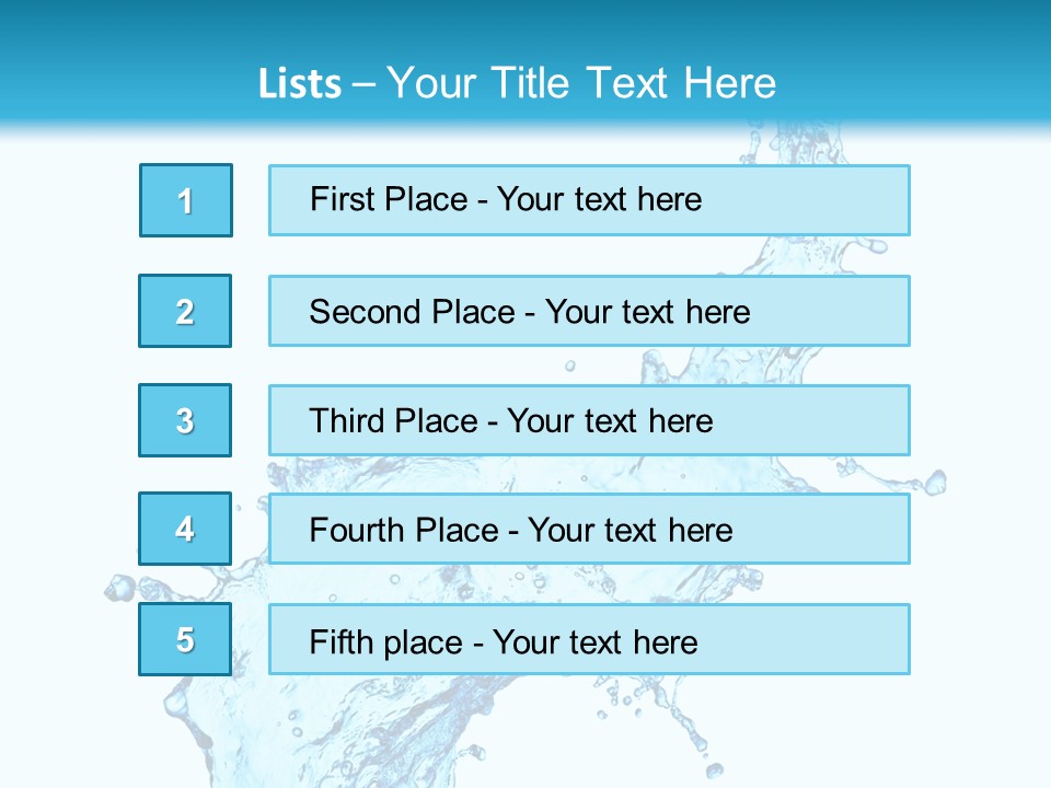 Purity Liquid Color PowerPoint Template