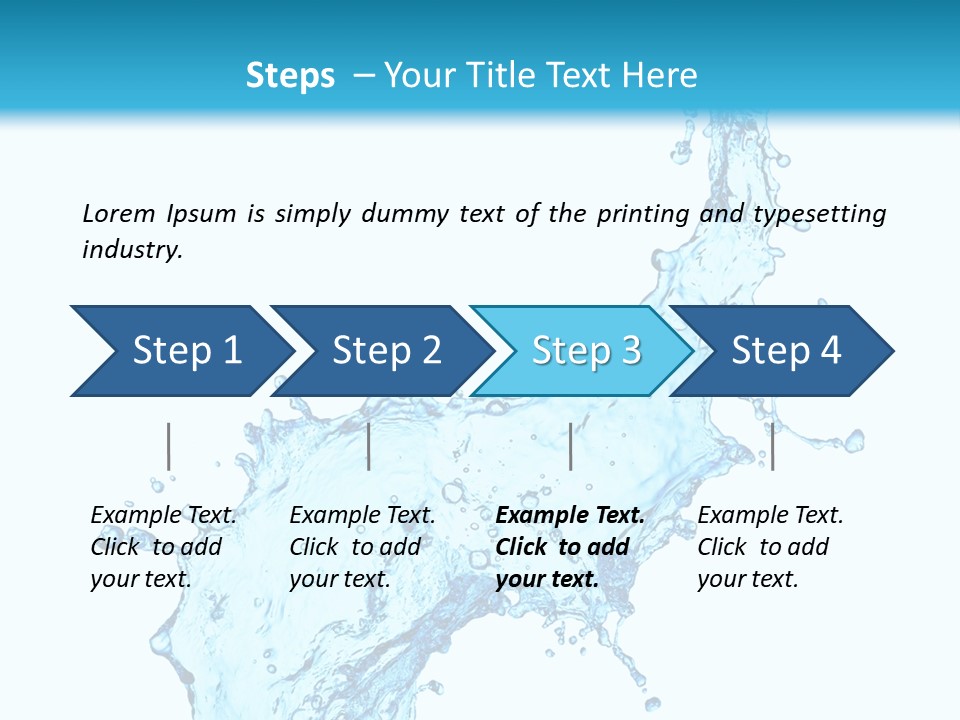 Purity Liquid Color PowerPoint Template