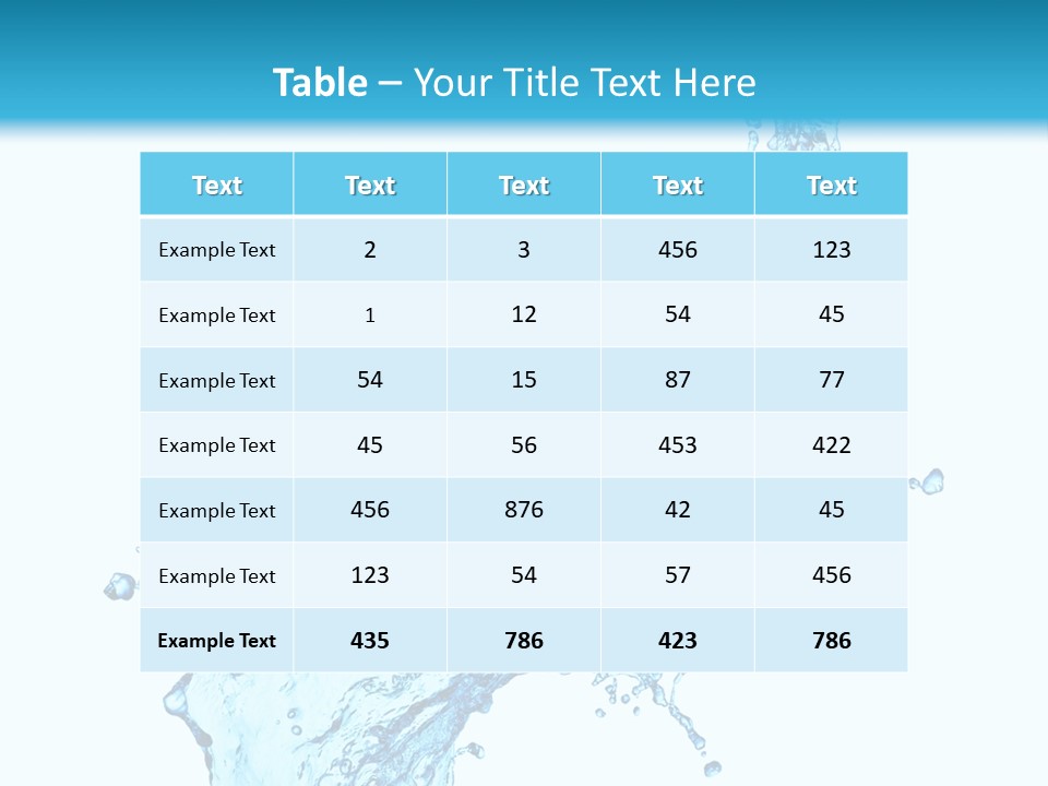 Purity Liquid Color PowerPoint Template