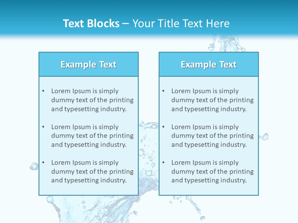 Purity Liquid Color PowerPoint Template