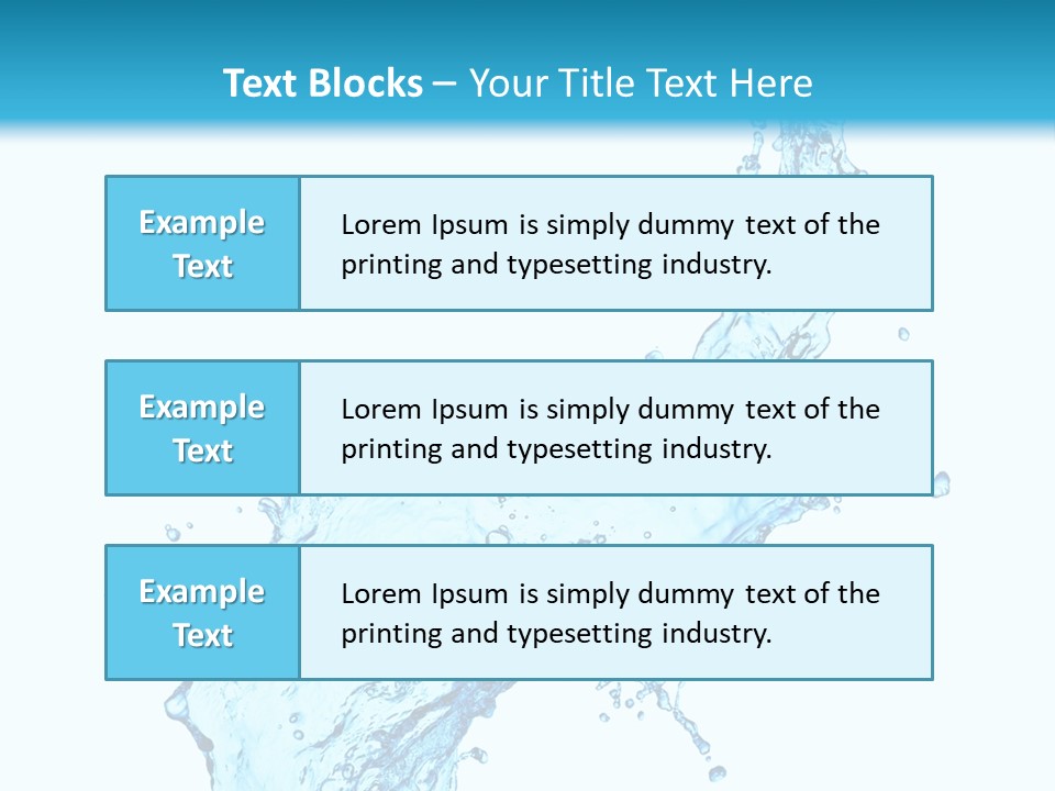 Purity Liquid Color PowerPoint Template