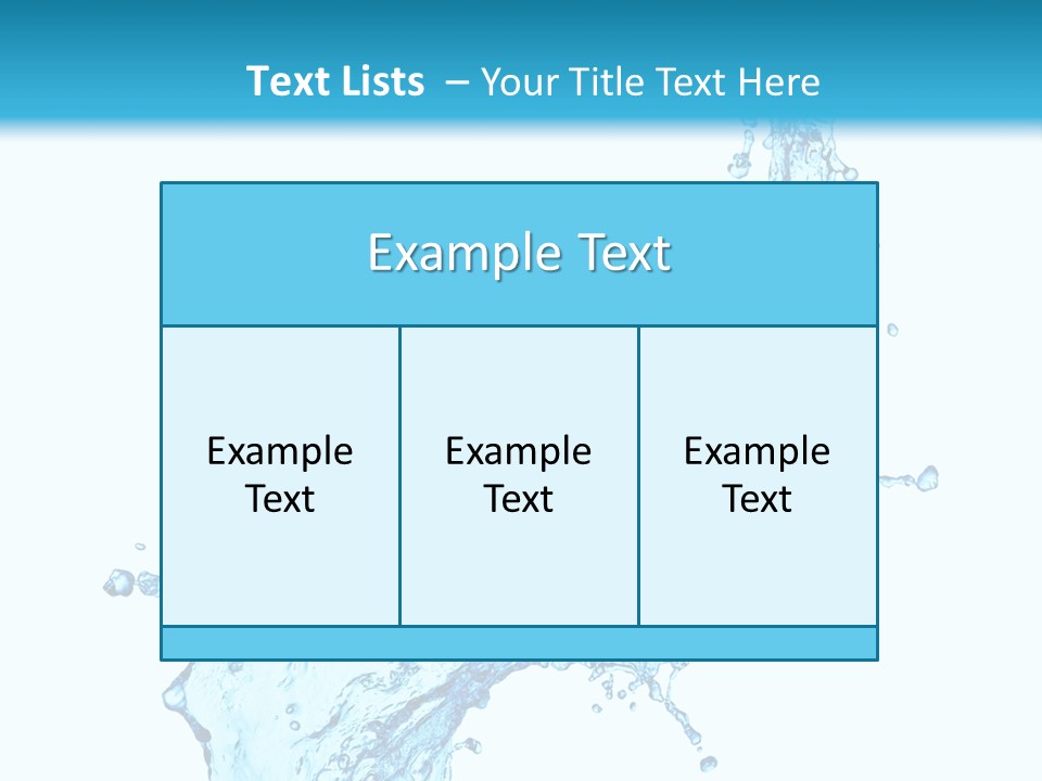 Purity Liquid Color PowerPoint Template