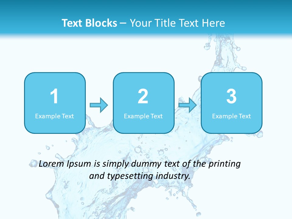 Purity Liquid Color PowerPoint Template