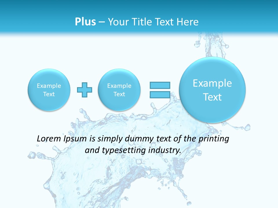 Purity Liquid Color PowerPoint Template