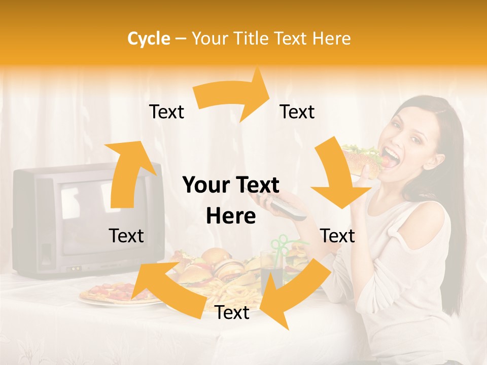 Napkin Fried Fast PowerPoint Template