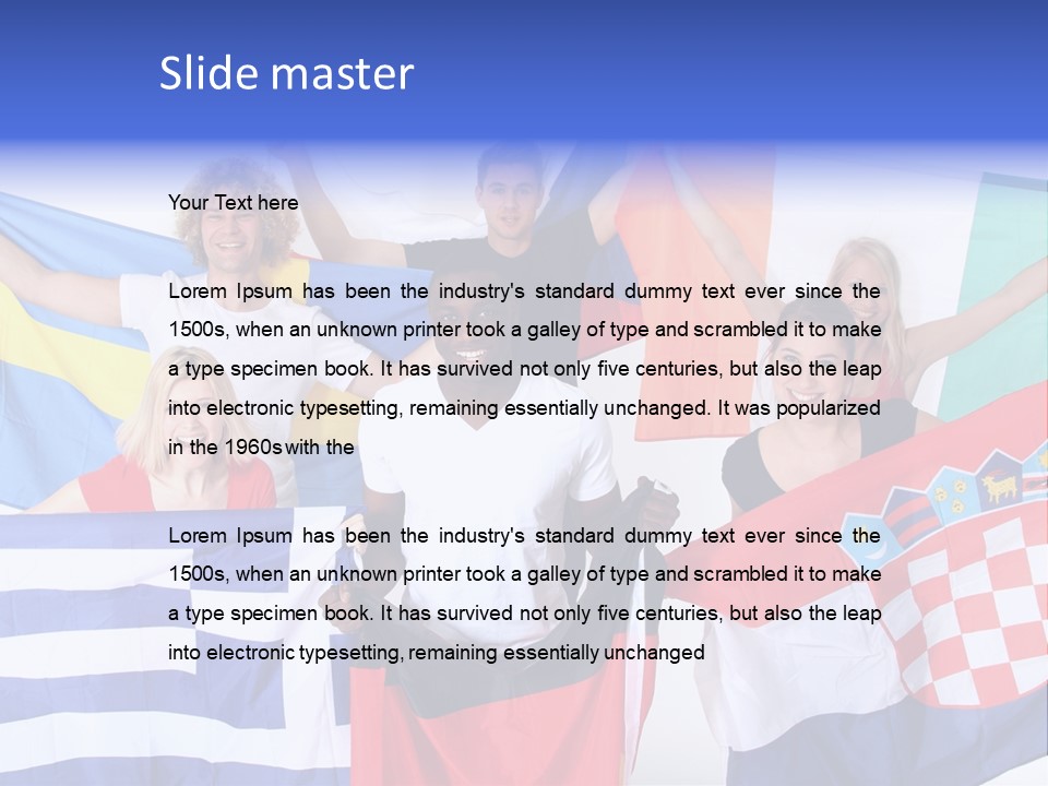 Men Happy Jump PowerPoint Template