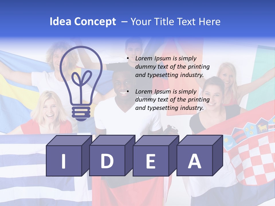 Men Happy Jump PowerPoint Template