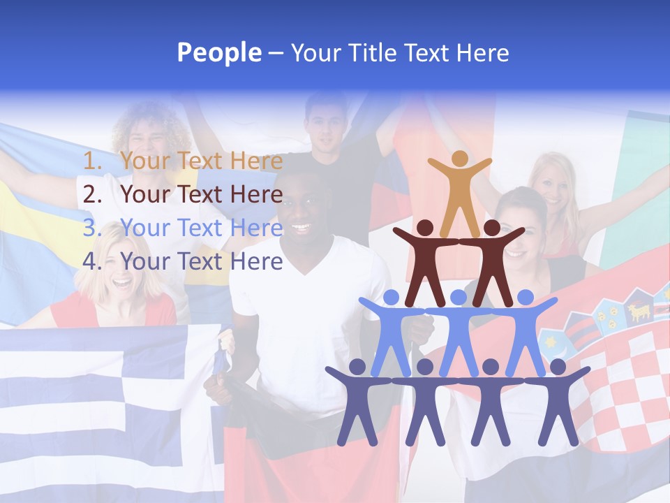 Men Happy Jump PowerPoint Template