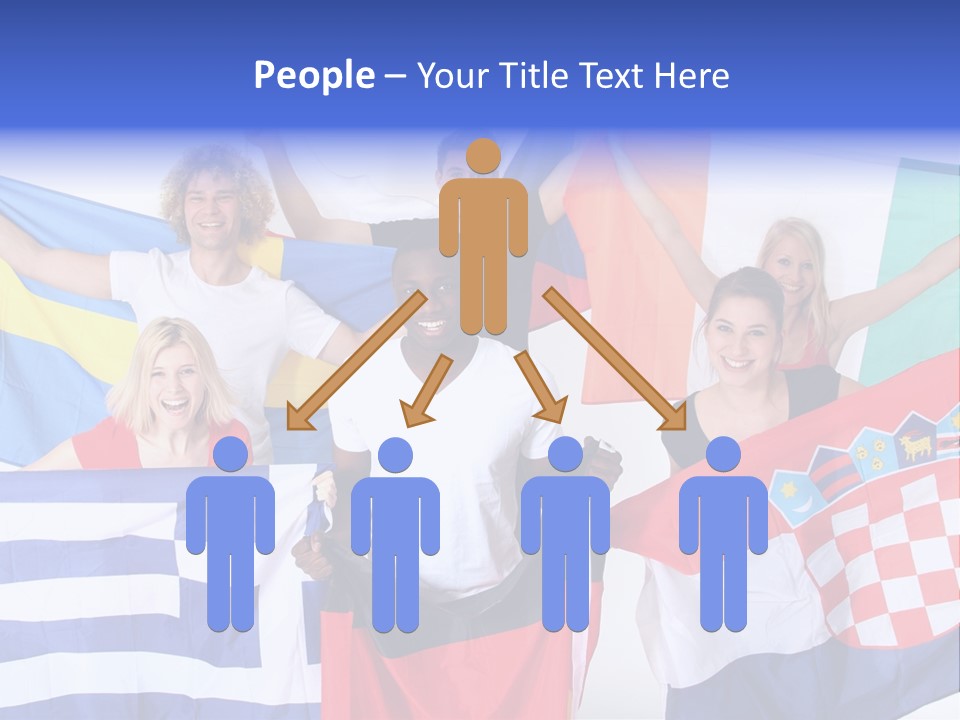 Men Happy Jump PowerPoint Template