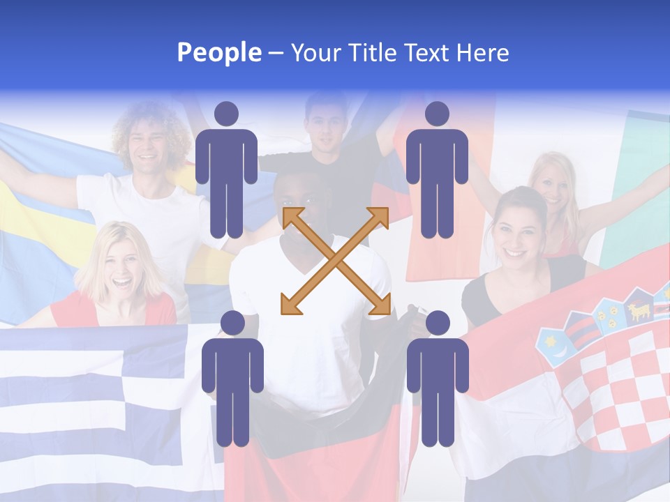 Men Happy Jump PowerPoint Template