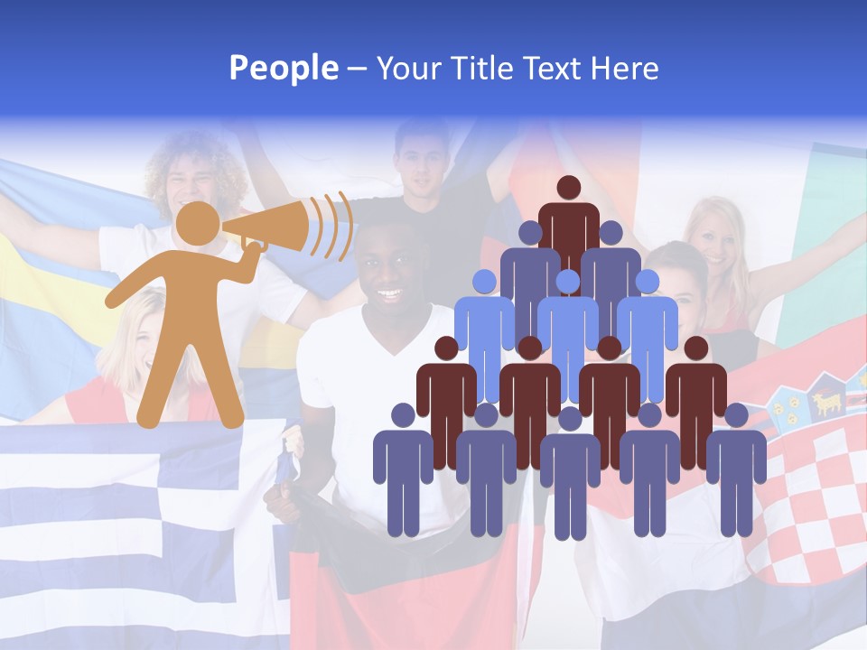 Men Happy Jump PowerPoint Template