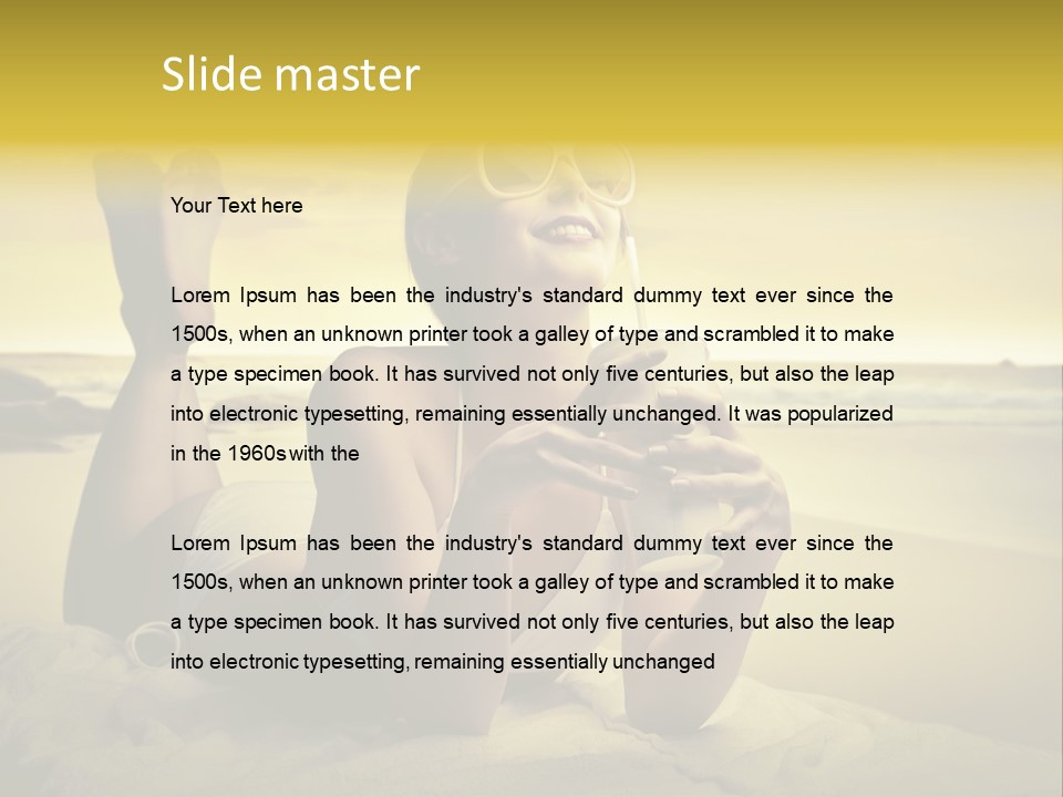 Stone Summer Beauty PowerPoint Template