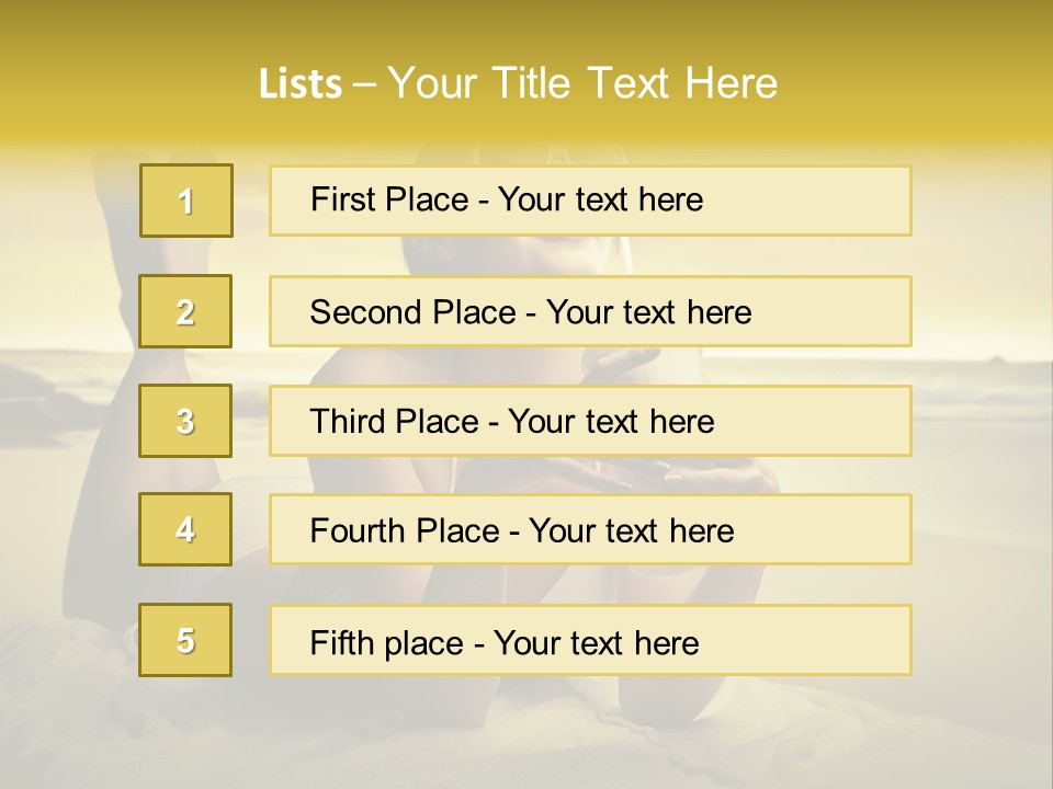Stone Summer Beauty PowerPoint Template