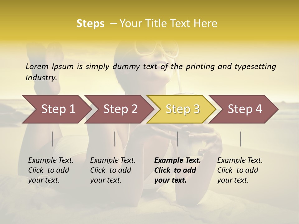 Stone Summer Beauty PowerPoint Template