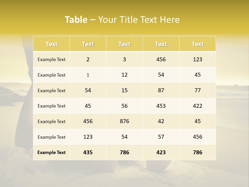 Stone Summer Beauty PowerPoint Template
