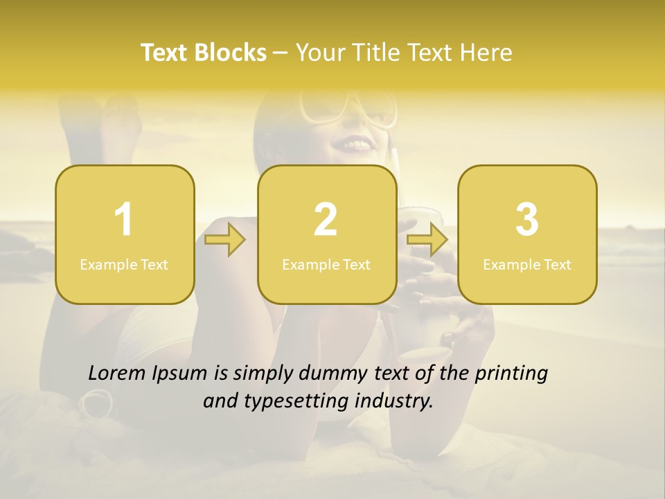 Stone Summer Beauty PowerPoint Template