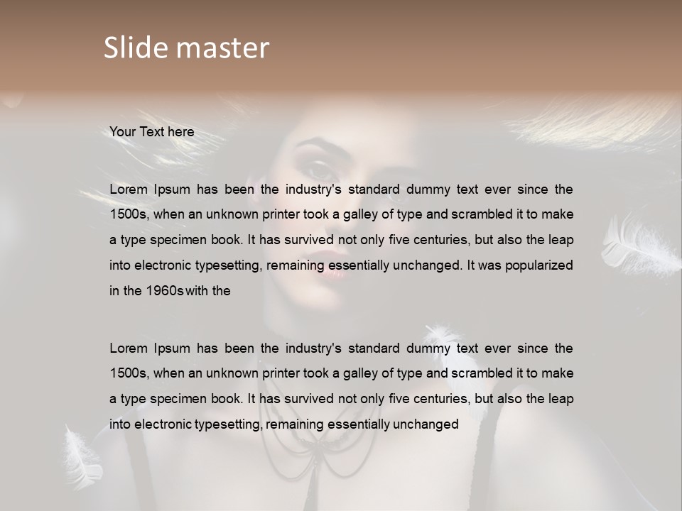 Sensuality Attractive Beautiful PowerPoint Template