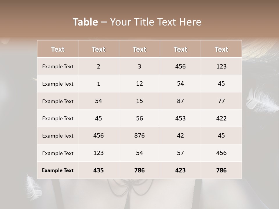 Sensuality Attractive Beautiful PowerPoint Template