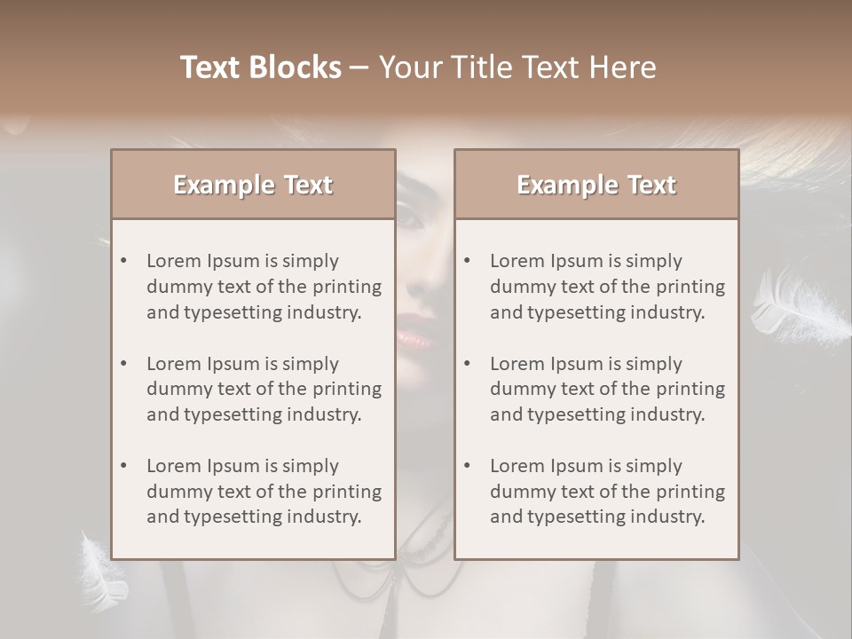 Sensuality Attractive Beautiful PowerPoint Template