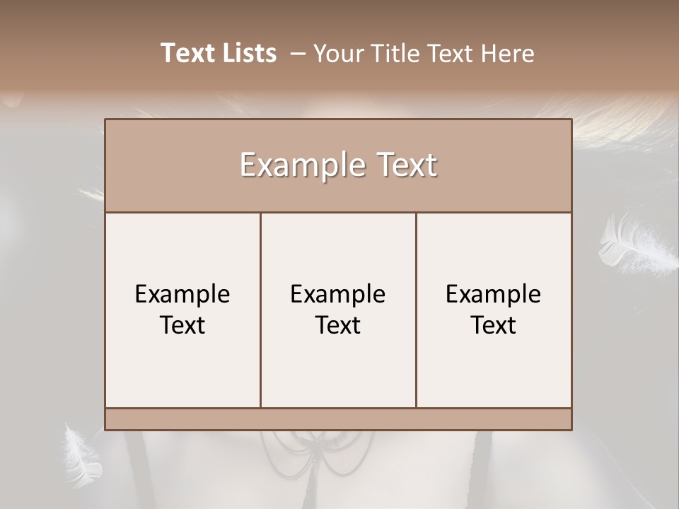 Sensuality Attractive Beautiful PowerPoint Template