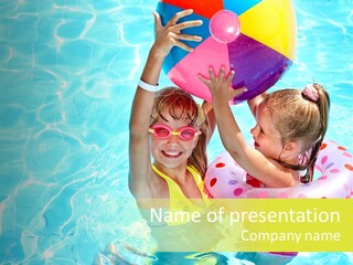 Joy Wet Child PowerPoint Template