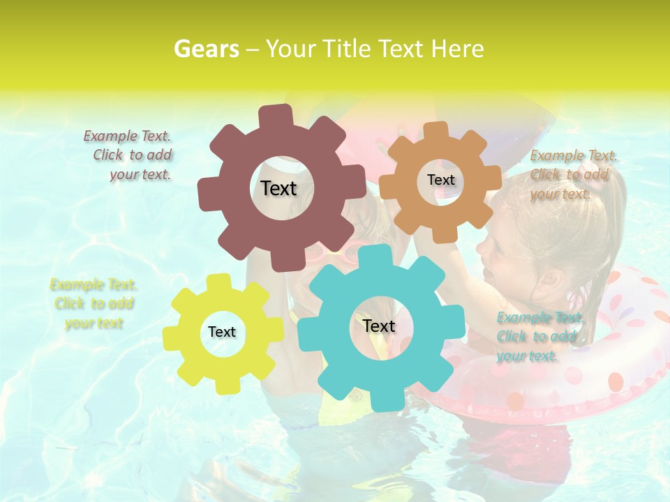 Joy Wet Child PowerPoint Template